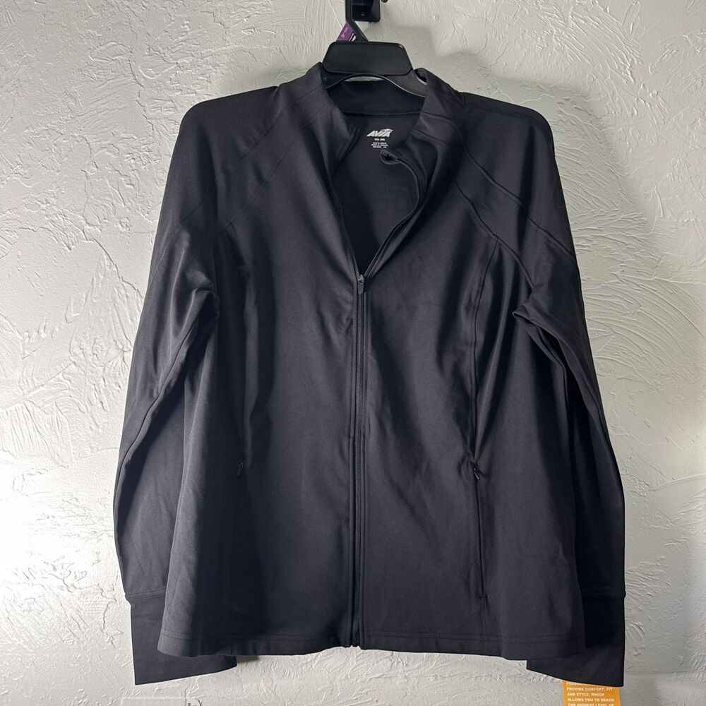 Avia Women's and Women's Plus SoftSculpt Zip-Up Active Jacket, Sizes XxL (20) - Picture 1 of 10